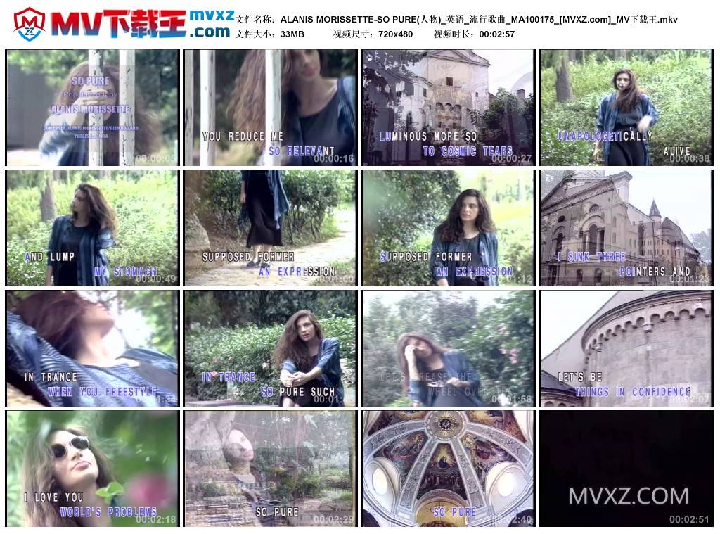 ALANIS MORISSETTE-SO PURE(人物)_英语_流行歌曲_MA100175